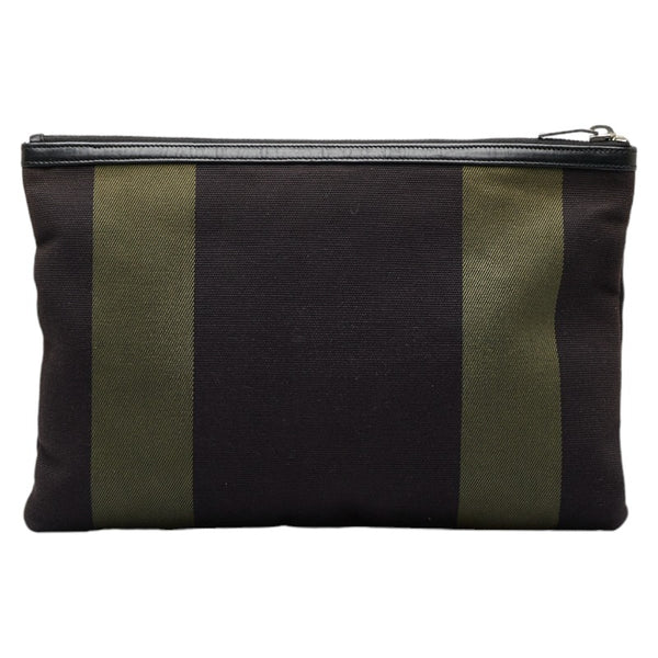 サンローラン クラッチバッグ セカンドバッグ 414764 ブラック カーキ キャンバス メンズ SAINT LAURENT 【中古】