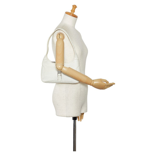 サルヴァトーレフェラガモ ヴァラ ハンドバッグ ワンショルダーバッグ AU21-0734 ホワイト レザー レディース Salvatore Ferragamo 【中古】