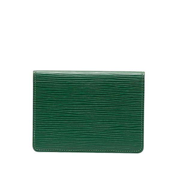 ルイ ヴィトン エピ ポルト2 カルト ヴェルティカル カードケース M63204 ボルネオグリーン レザー レディース LOUIS VUITTON 【中古】