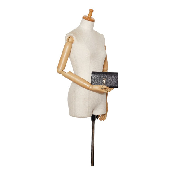 サンローラン カサンドラ 長財布 414567 ブラック レザー レディース SAINT LAURENT 【中古】