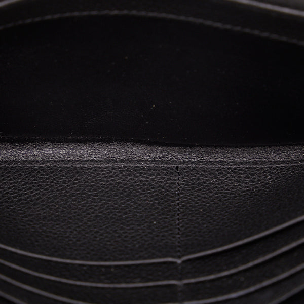 サンローラン カサンドラ 長財布 414567 ブラック レザー レディース SAINT LAURENT 【中古】