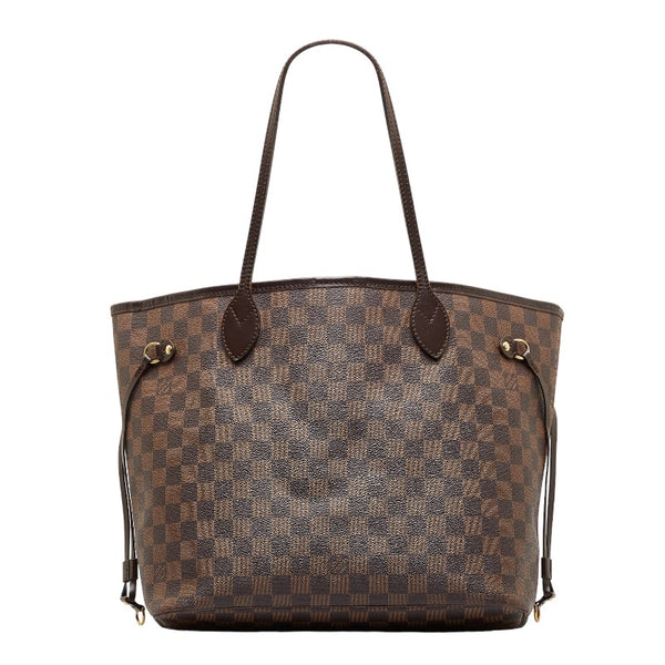 ルイ ヴィトン ダミエ ネヴァーフルMM ショルダーバッグ トートバッグ N51105 ブラウン PVC レザー レディース LOUIS VUITTON 【中古】