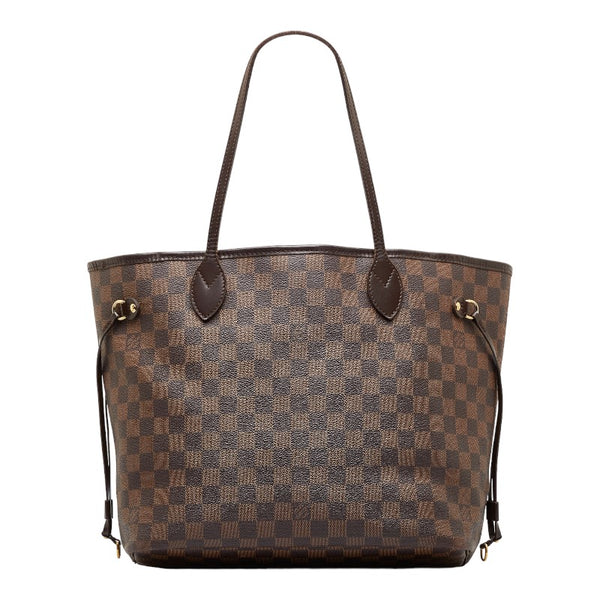 ルイ ヴィトン ダミエ ネヴァーフルMM ショルダーバッグ トートバッグ N51105 ブラウン PVC レザー レディース LOUIS VUITTON 【中古】