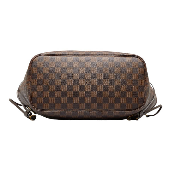 ルイ ヴィトン ダミエ ネヴァーフルMM ショルダーバッグ トートバッグ N51105 ブラウン PVC レザー レディース LOUIS VUITTON 【中古】