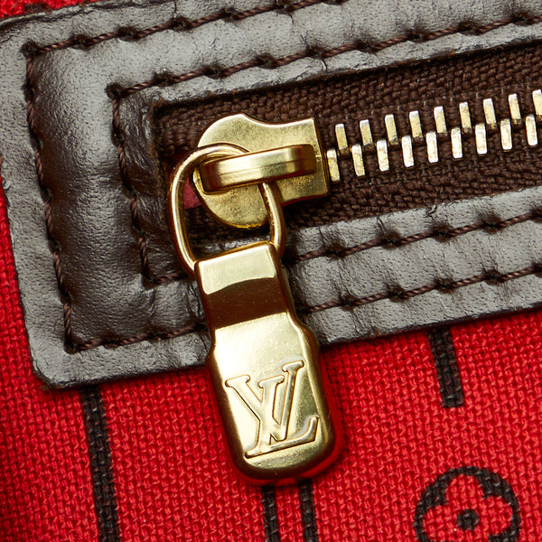ルイ ヴィトン ダミエ ネヴァーフルMM ショルダーバッグ トートバッグ N51105 ブラウン PVC レザー レディース LOUIS VUITTON 【中古】