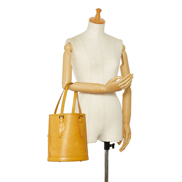 ルイ ヴィトン エピ バケットPM スペシャルオーダー トートバッグ タッシリイエロー レザー レディース LOUIS VUITTON 【中古】