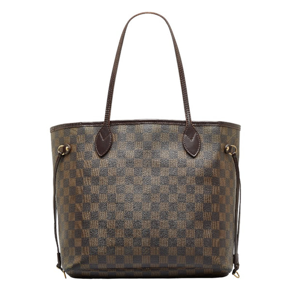 ルイ ヴィトン ダミエ ネヴァーフルMM トートバッグ ショルダーバッグ N51105 ブラウン PVC レザー レディース LOUIS VUITTON 【中古】
