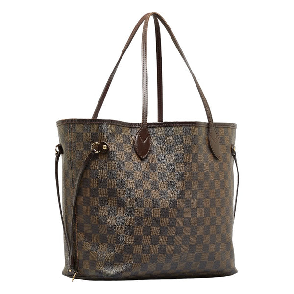 ルイ ヴィトン ダミエ ネヴァーフルMM トートバッグ ショルダーバッグ N51105 ブラウン PVC レザー レディース LOUIS VUITTON 【中古】