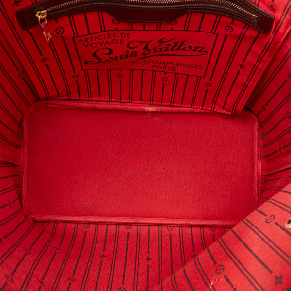 ルイ ヴィトン ダミエ ネヴァーフルMM トートバッグ ショルダーバッグ N51105 ブラウン PVC レザー レディース LOUIS VUITTON 【中古】