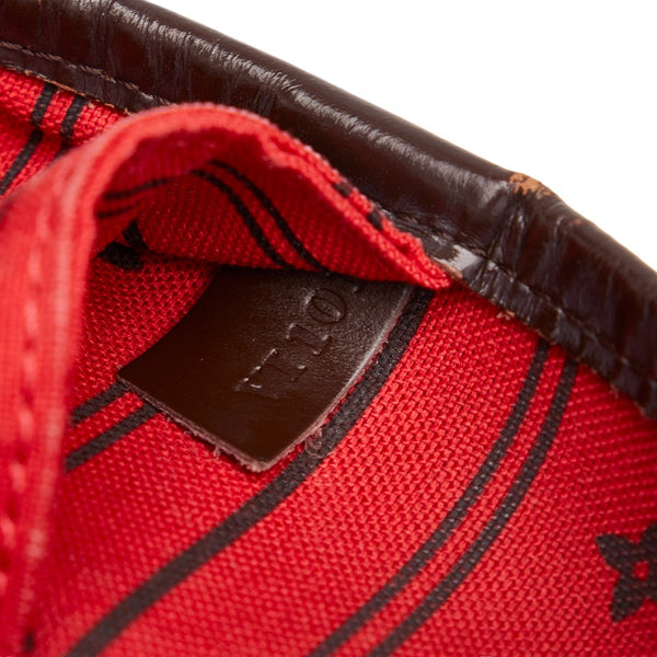 ルイ ヴィトン ダミエ ネヴァーフルMM トートバッグ ショルダーバッグ N51105 ブラウン PVC レザー レディース LOUIS VUITTON 【中古】