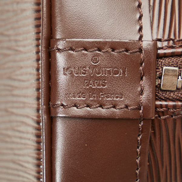 ルイ ヴィトン エピ アルマ ハンドバッグ M5214D モカ ブラウン レザー レディース LOUIS VUITTON 【中古】