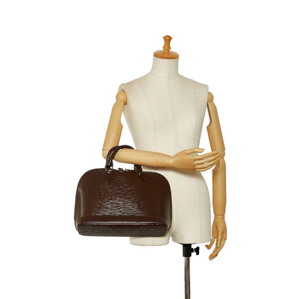 ルイ ヴィトン エピ アルマ ハンドバッグ M5214D モカ ブラウン レザー レディース LOUIS VUITTON 【中古】