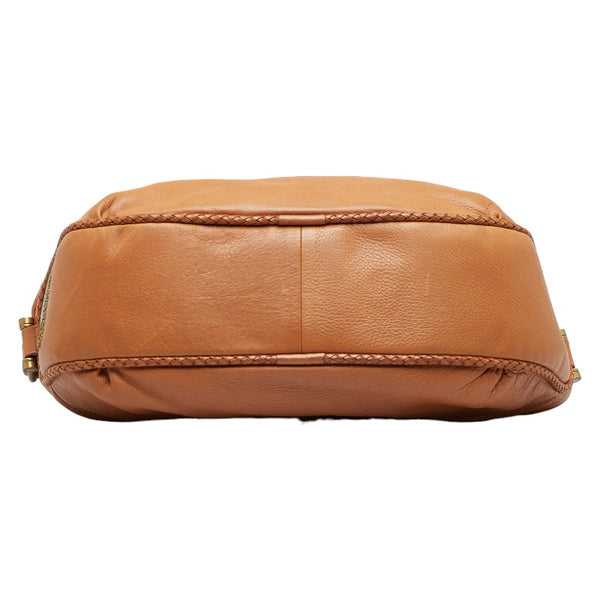 バーバリー ブルーレーベル タッセル ハンドバッグ ブラウン レザー レディース BURBERRY 【中古】