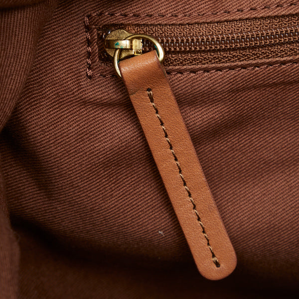 バーバリー ブルーレーベル タッセル ハンドバッグ ブラウン レザー レディース BURBERRY 【中古】
