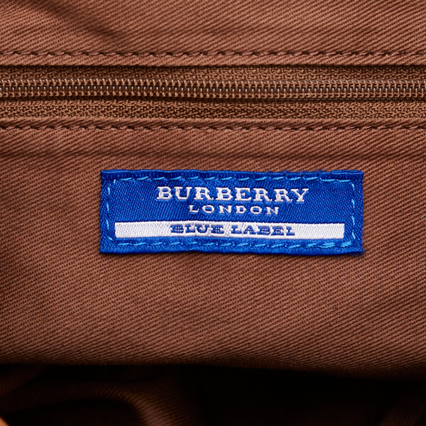 バーバリー ブルーレーベル タッセル ハンドバッグ ブラウン レザー レディース BURBERRY 【中古】