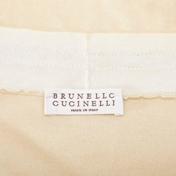 ブルネロクチネリ ビジュー カーディガン ベージュ ホワイト コットン レディース Brunello Cucinelli 【中古】