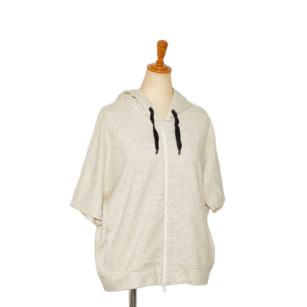 ブルネロクチネリ 半袖 ドルマンスリーブ パーカー ベージュ コットン レディース Brunello Cucinelli 【中古】