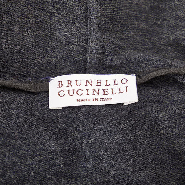 ブルネロクチネリ ビジュー サイドライン パーカー ブルー コットン レディース Brunello Cucinelli 【中古】