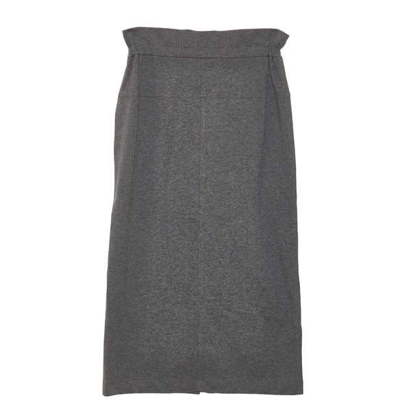 ブルネロクチネリ ビジュー ストレッチ スカート グレー コットン レディース Brunello Cucinelli 【中古】