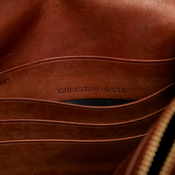 サンローラン ケイト チェーン ウォレット ミニショルダーバッグ GUE452159 ブラウン ハラコ レザー レディース SAINT LAURENT 【中古】