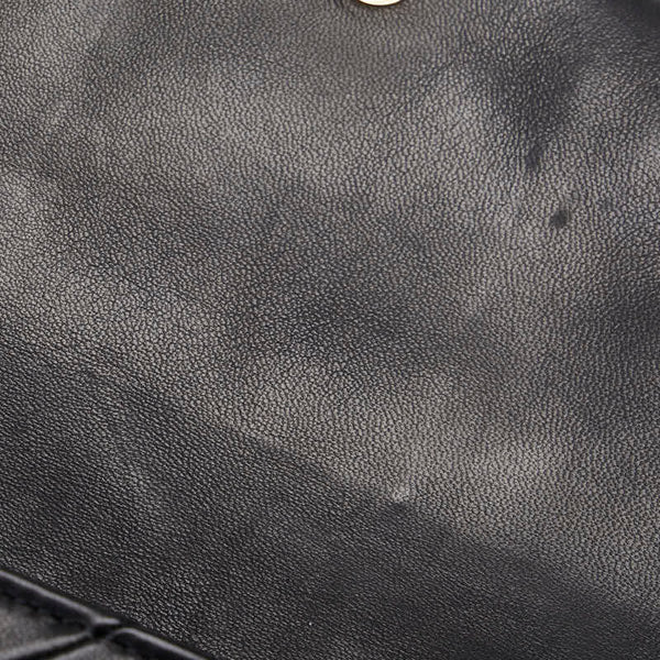 サンローラン 斜め掛け チェーン ミニ ショルダーバッグ 517614 ブラック ゴールド レザー レディース SAINT LAURENT 【中古】