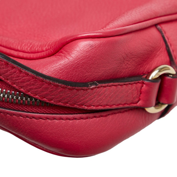 グッチ インターロッキングG ソーホー タッセル スモールディスコ 斜め掛け ショルダーバッグ  308364 ピンク レザー レディース GUCCI 【中古】