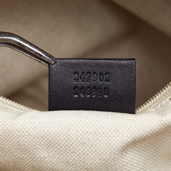 グッチ グッチシマ スーキー ハンドバッグ ショルダーバッグ 247902 ブラック レザー レディース GUCCI 【中古】