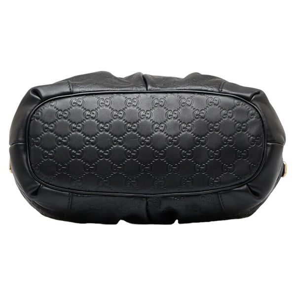 グッチ グッチシマ スーキー ハンドバッグ ショルダーバッグ 247902 ブラック レザー レディース GUCCI 【中古】