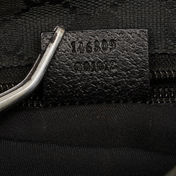 グッチ GGキャンバス シェリーライン 斜め掛け ショルダーバッグ  146309 ブラック キャンバス レディース GUCCI 【中古】