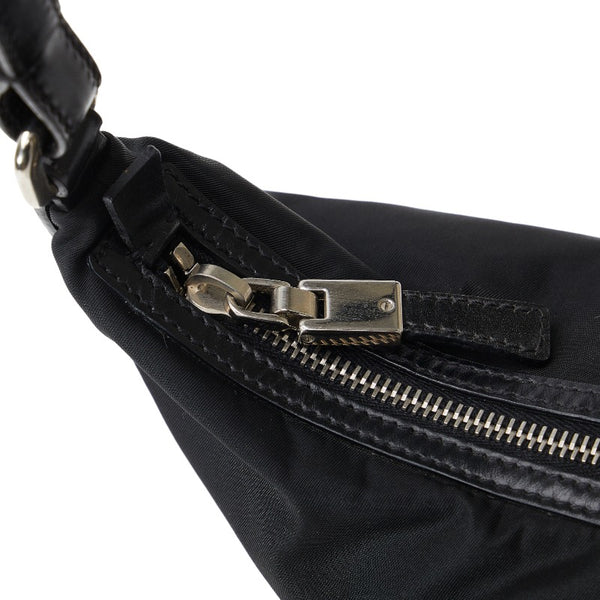 プラダ ミニ ワンショルダーバッグ ブラック ナイロン レディース PRADA 【中古】
