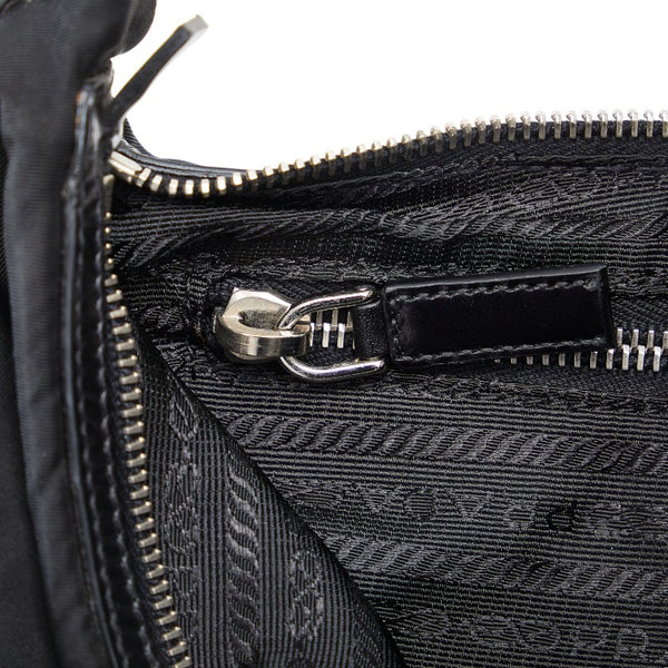 プラダ ミニ ワンショルダーバッグ ブラック ナイロン レディース PRADA 【中古】