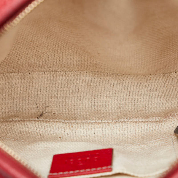 グッチ インターロッキングG ソーホー タッセル  チェーン ショルダーバッグ 353965 レッド レザー レディース GUCCI 【中古】