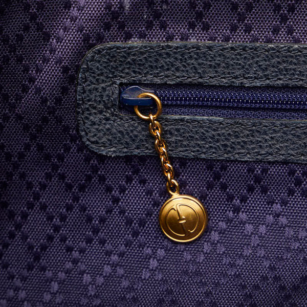 グッチ トートバッグ 002 18 ネイビー スウェード レディース GUCCI 【中古】