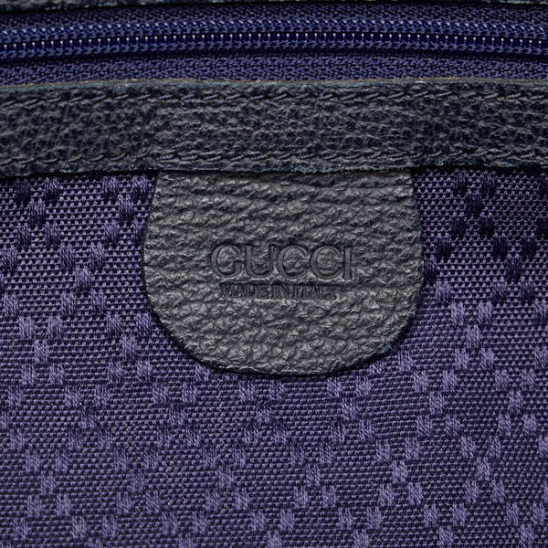 グッチ トートバッグ 002 18 ネイビー スウェード レディース GUCCI 【中古】