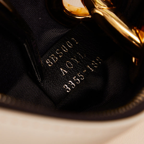 フェンディ トリプレット クラッチバッグ ポーチ 8BS001 ベージュ ブラック レザー パイソン レディース FENDI 【中古】