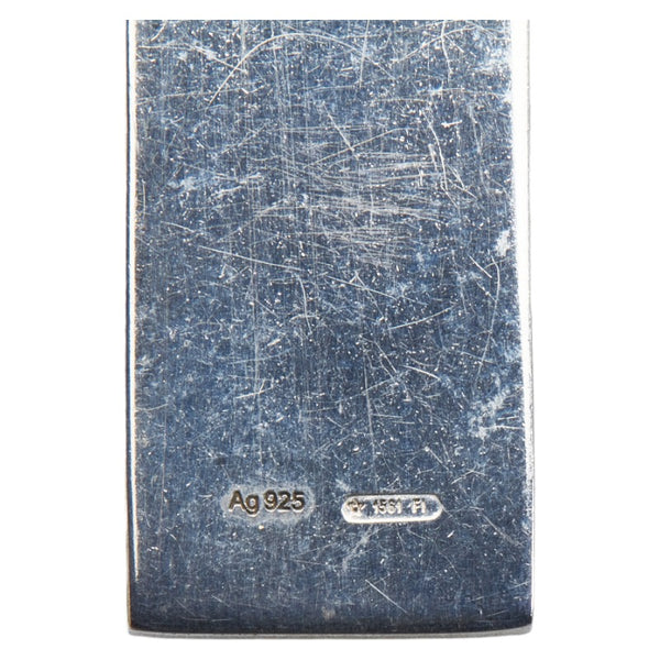 グッチ ロゴ Gプレート チェーン ネックレス シルバー メタル レディース GUCCI 【中古】