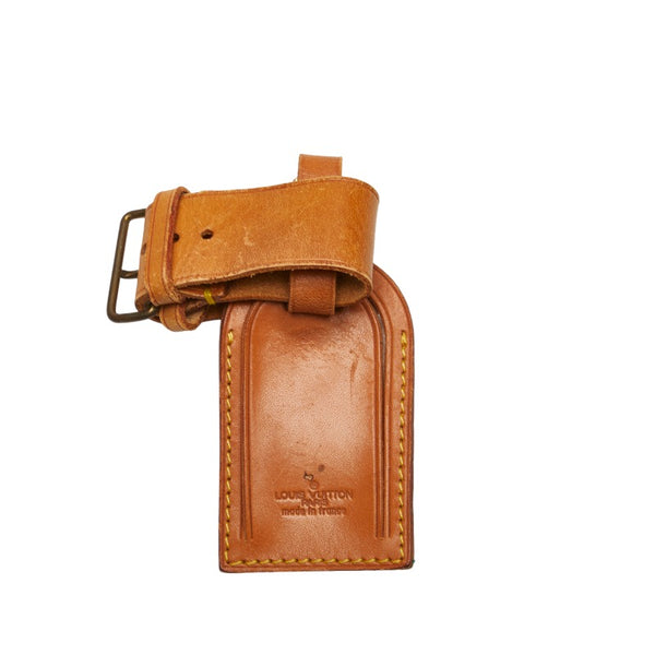 ルイ ヴィトン ポワニエ ネームタグ 16点セット ベージュ レザー レディース LOUIS VUITTON 【中古】