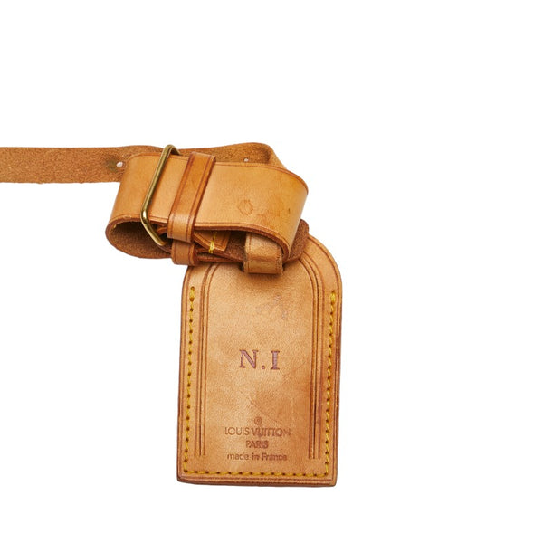 ルイ ヴィトン ポワニエ ネームタグ 16点セット ベージュ レザー レディース LOUIS VUITTON 【中古】