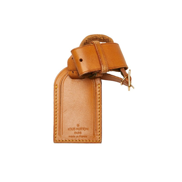 ルイ ヴィトン ポワニエ ネームタグ 16点セット ベージュ レザー レディース LOUIS VUITTON 【中古】