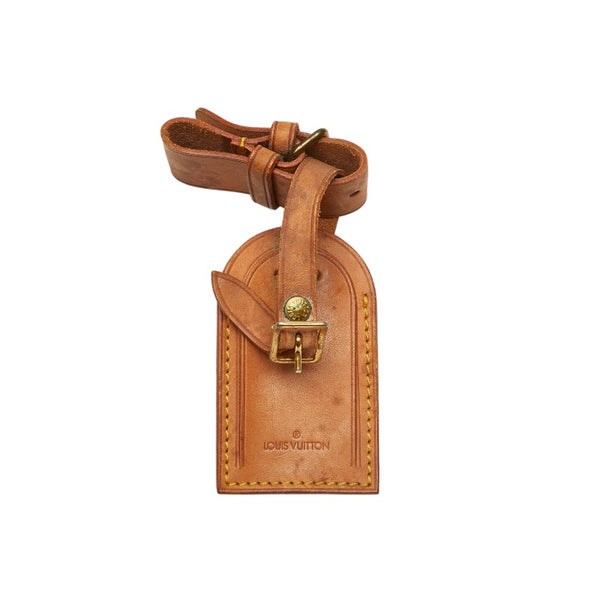 ルイ ヴィトン ポワニエ ネームタグ 16点セット ベージュ レザー レディース LOUIS VUITTON 【中古】