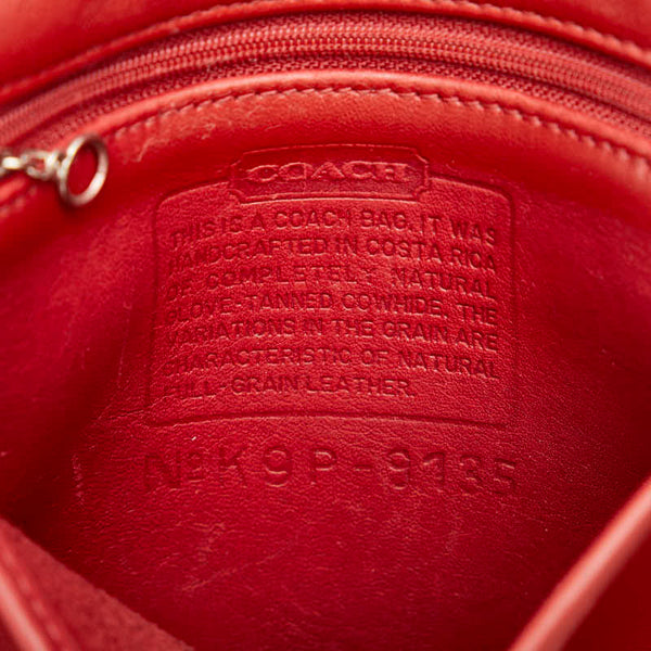 コーチ ヴィンテージ 斜め掛け ショルダーバッグ レッド レザー レディース COACH 【中古】