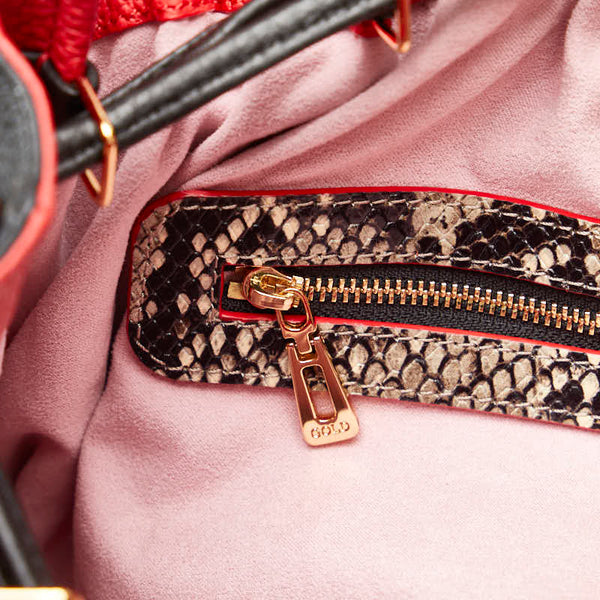 ココセリュックスゴールド ハンドバッグ ショルダーバッグ 2WAY cococelux gold ブラック レザー レディース 【中古】