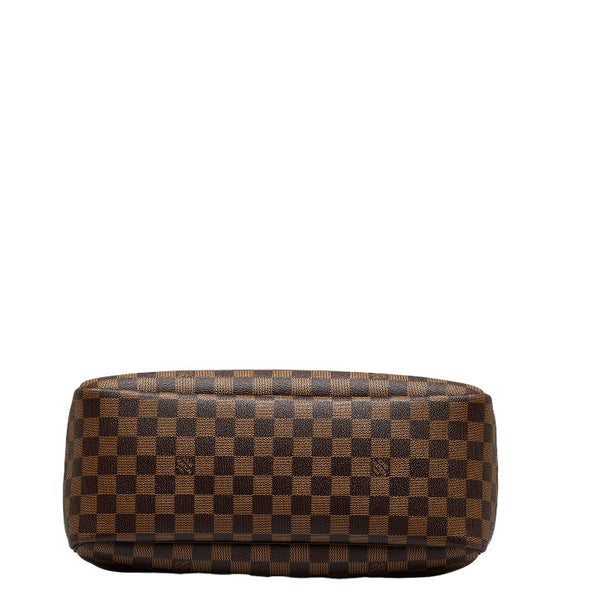 ルイ ヴィトン ダミエ ドーヴィル スペシャルオーダー ハンドバッグ N47272 ブラウン PVC レザー レディース LOUIS VUITTON 【中古】