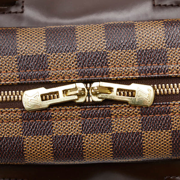 ルイ ヴィトン ダミエ ドーヴィル スペシャルオーダー ハンドバッグ N47272 ブラウン PVC レザー レディース LOUIS VUITTON 【中古】