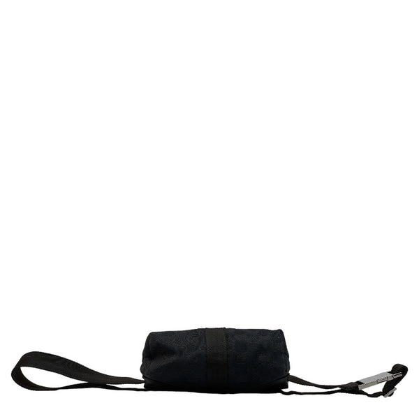 グッチ GGキャンバス ボディバッグ ウエストバッグ  131236 ブラック キャンバス レザー レディース GUCCI 【中古】
