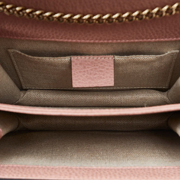グッチ インターロッキングG チェーン ショルダーバッグ 510304 ピンク レザー レディース GUCCI 【中古】