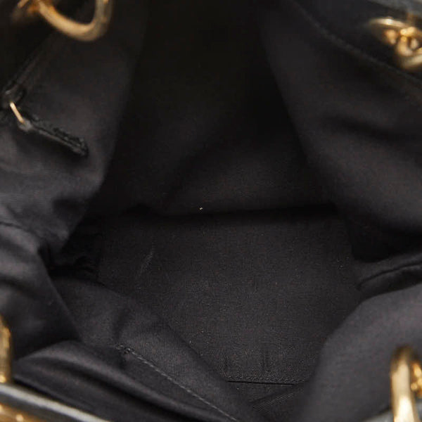 グッチ GGキャンバス ハンドバッグ トートバッグ 120840 ブラック キャンバス レザー レディース GUCCI 【中古】