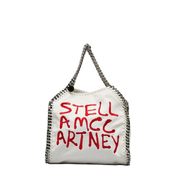 ステラマッカートニー ファラベラ ミニ グラフティ ハンドバッグ 371223 W8891 ホワイト PVC レディース Stella McCartney 【中古】
