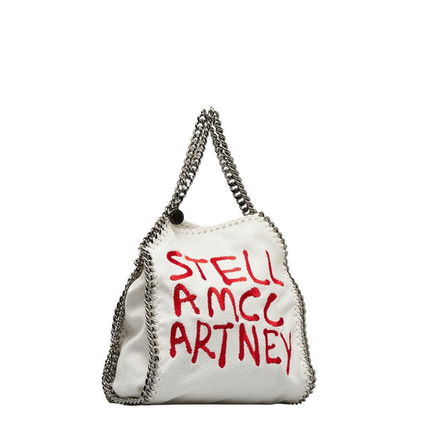 ステラマッカートニー ファラベラ ミニ グラフティ ハンドバッグ 371223 W8891 ホワイト PVC レディース Stella McCartney 【中古】