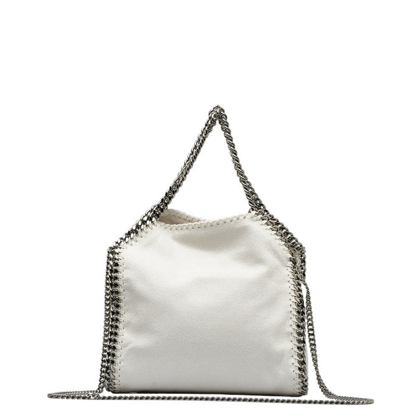ステラマッカートニー ファラベラ ミニ グラフティ ハンドバッグ 371223 W8891 ホワイト PVC レディース Stella McCartney 【中古】